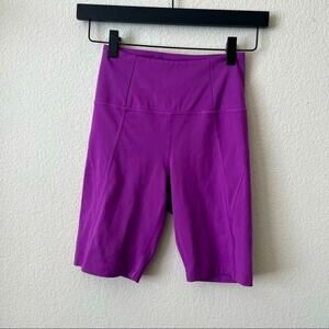 Girlfriend Collective High Waist 8” Inseam Bike Shorts 4011 fuchsia purple
